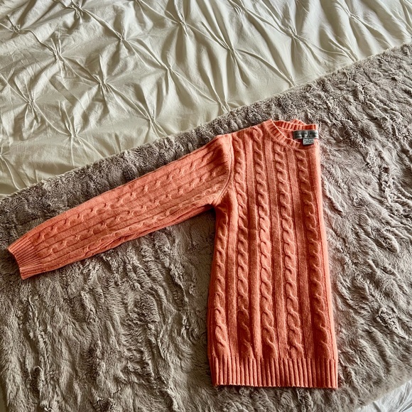 Final Price - Sutton Studio - 100% Cashmere Crew Neck Cable Knit Sweater - Picture 3 of 6